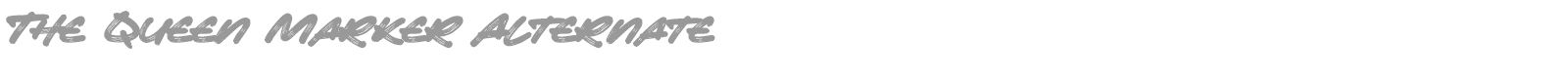 The Queen Marker font preview